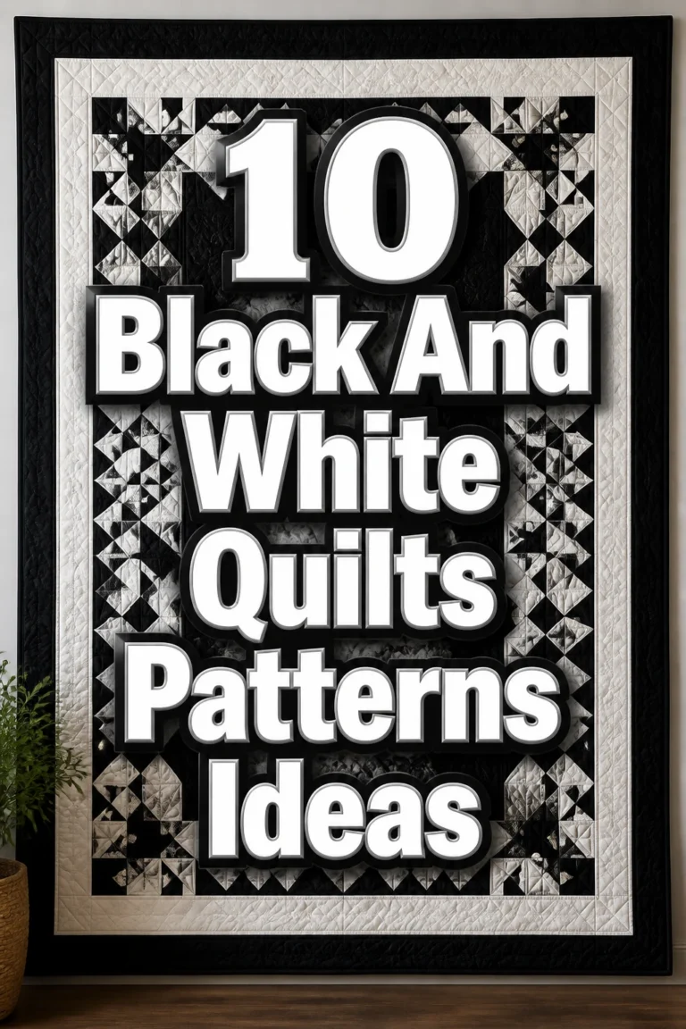 10 Black And White Quilts Patterns Ideas