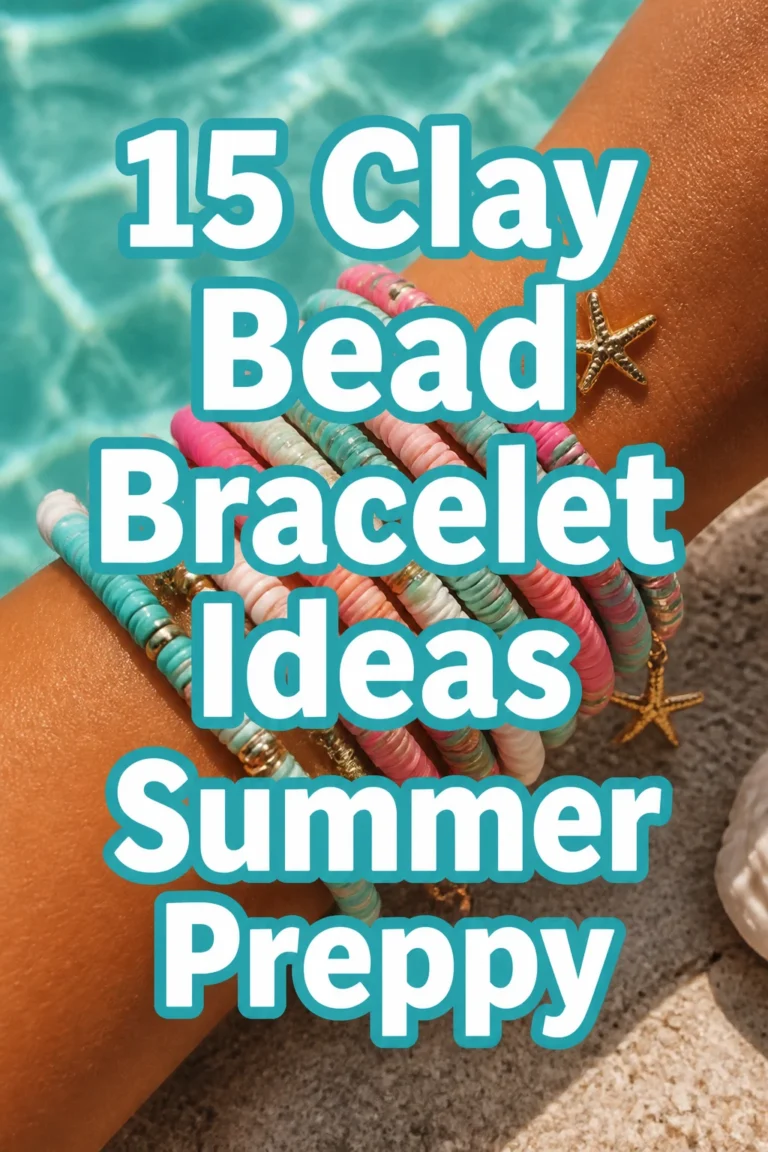 15 Clay Bead Bracelet Ideas Summer Preppy