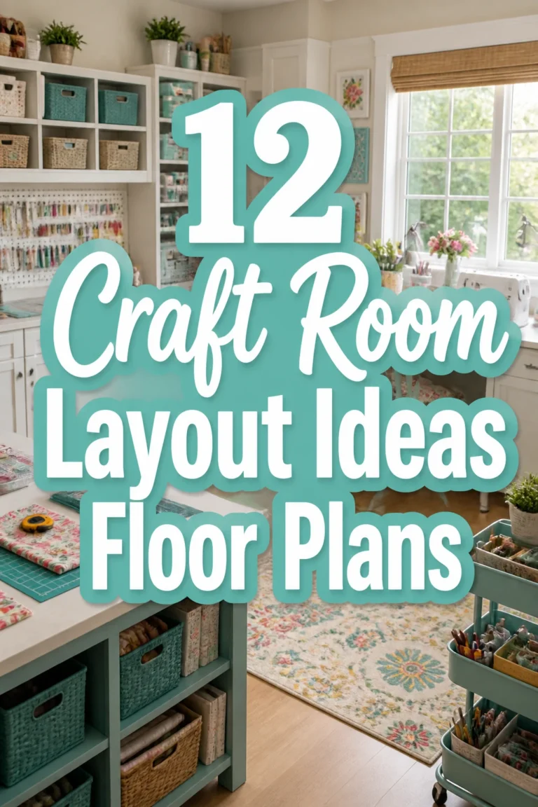12 Craft Room Layout Ideas Floor Plans