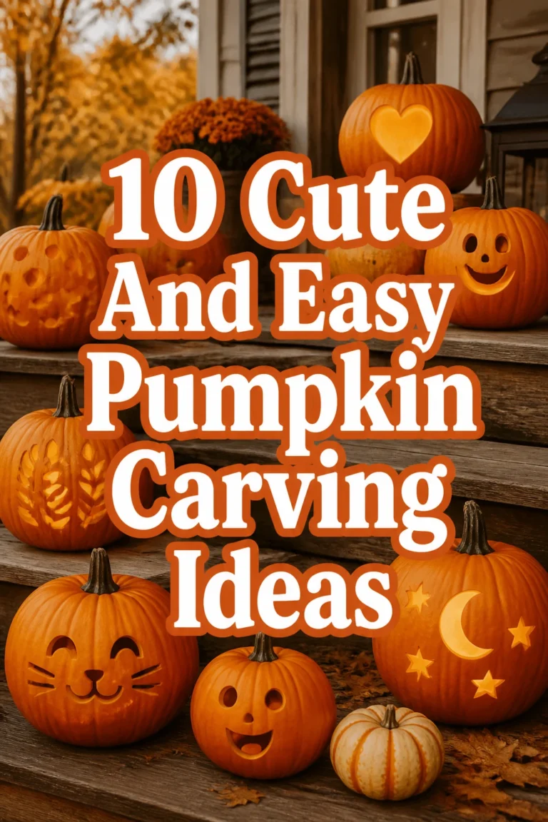 10 Cute And Easy Pumpkin Carving Ideas