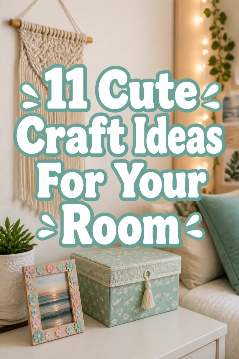 11 Cute Craft Ideas For Your Room