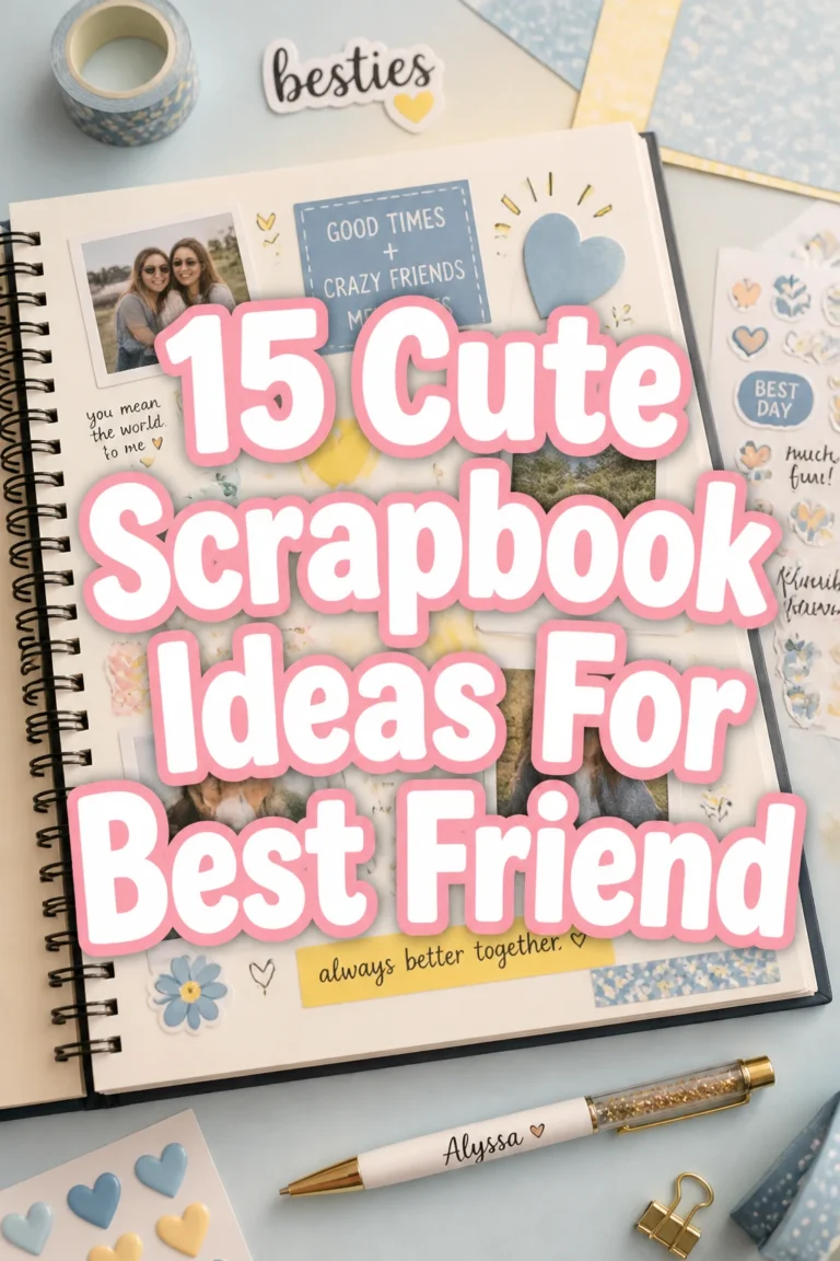 15 Cute Scrapbook Ideas For Best Friend