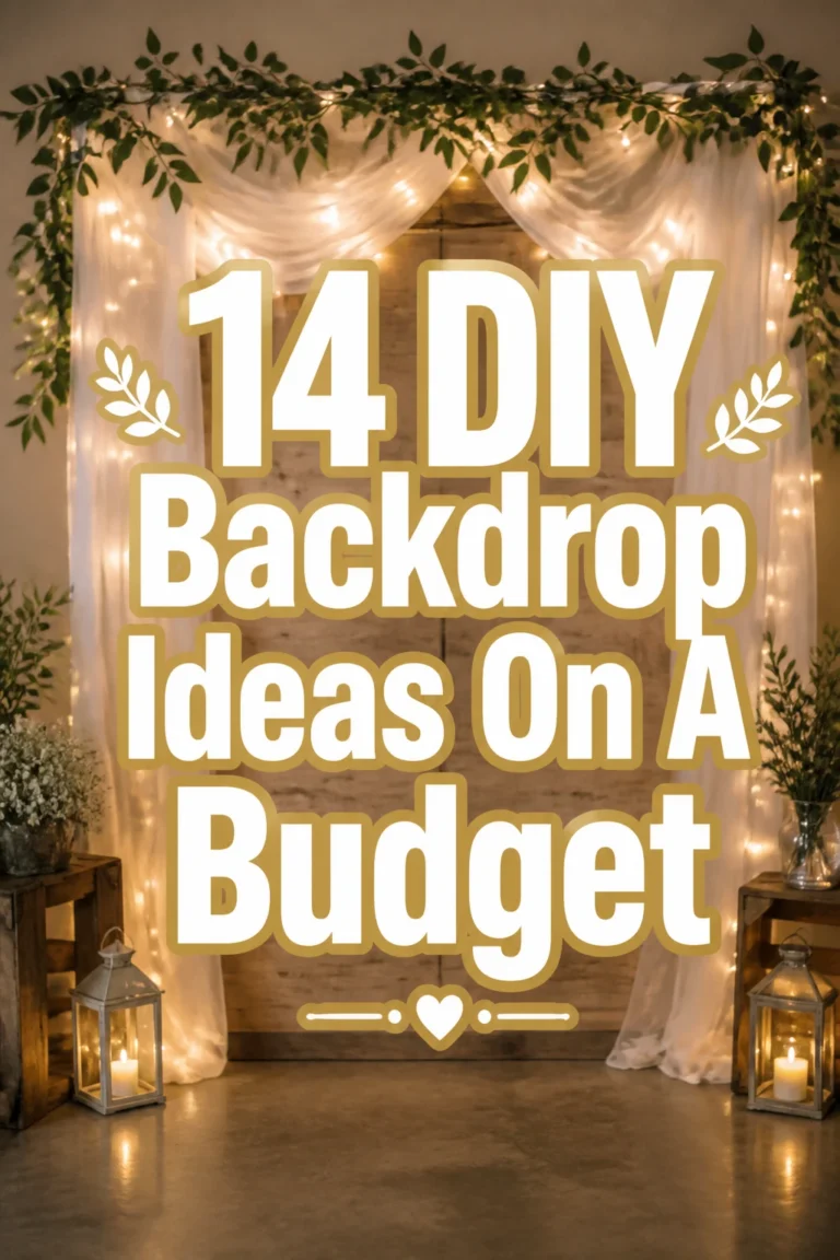 14 DIY Backdrop Ideas On A Budget