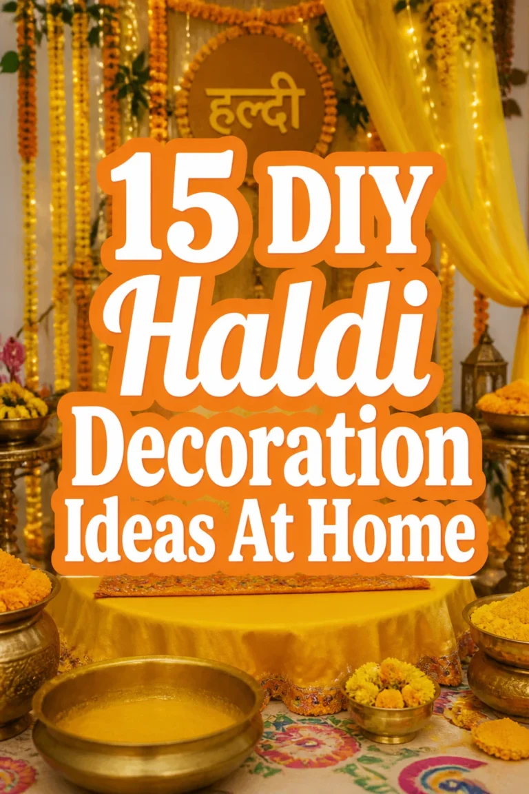 15 DIY Haldi Decoration Ideas At Home