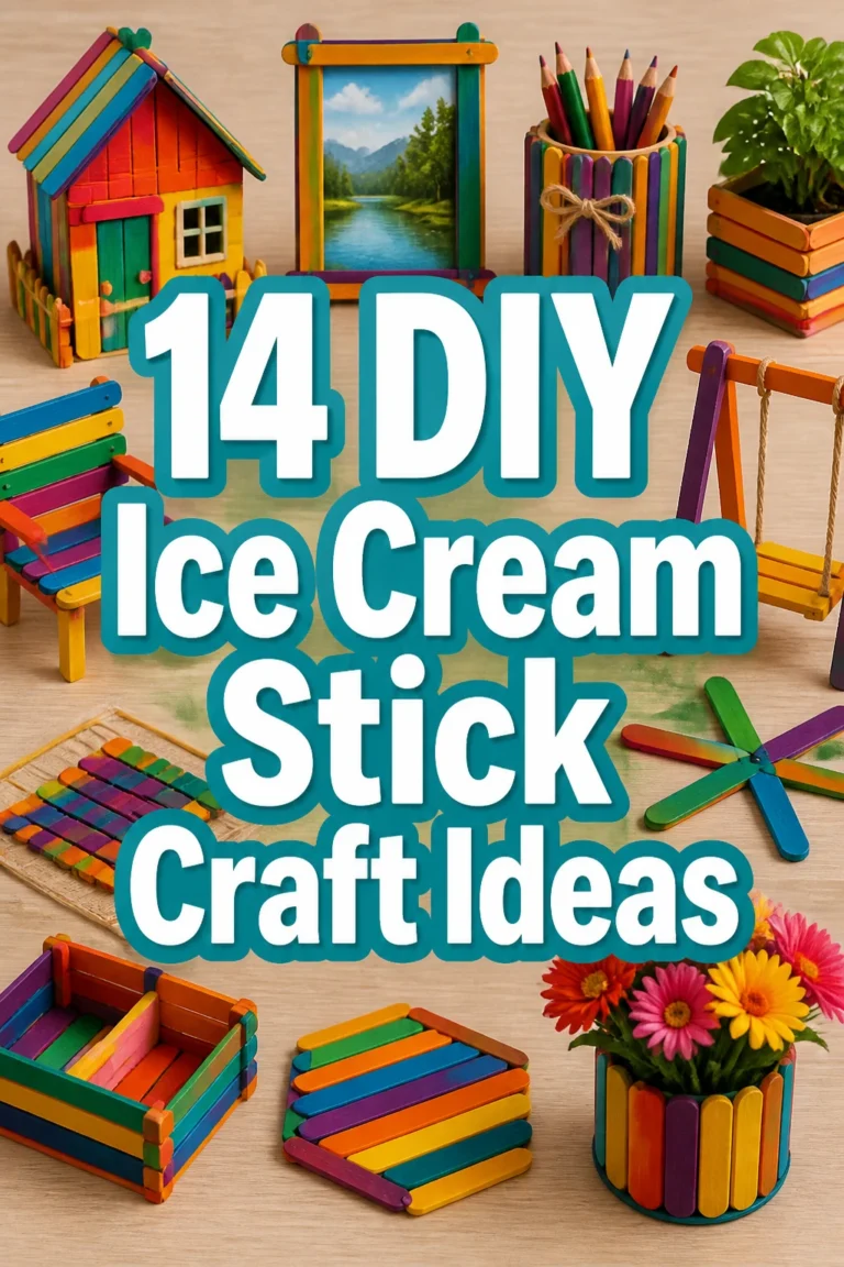 14 DIY Ice Cream Stick Craft Ideas