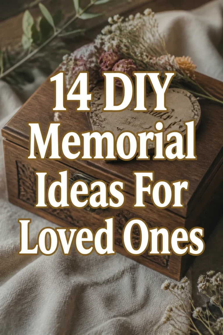 14 DIY Memorial Ideas For Loved Ones