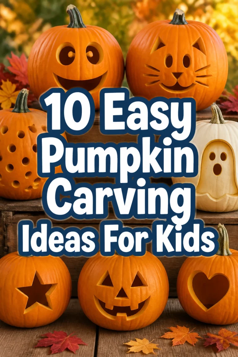 10 Easy Pumpkin Carving Ideas For Kids