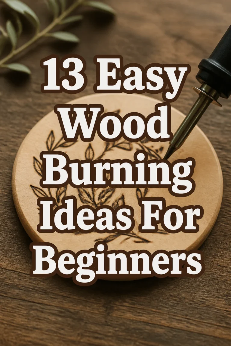 13 Easy Wood Burning Ideas For Beginners