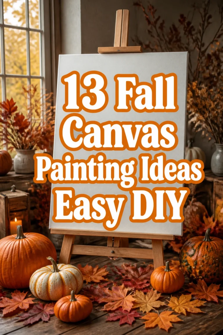 13 Fall Canvas Painting Ideas Easy DIY