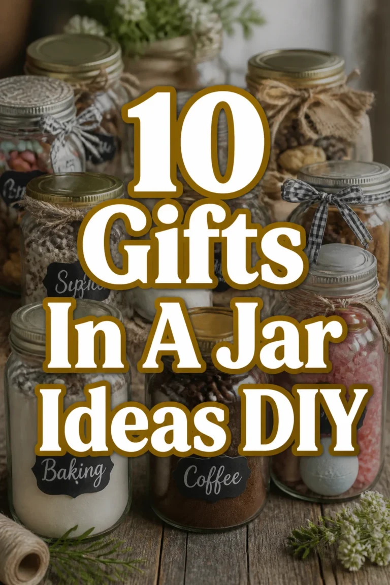 10 Gifts In A Jar Ideas DIY