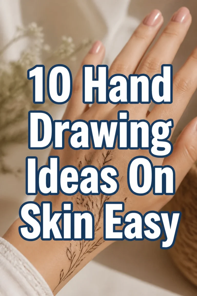 10 Hand Drawing Ideas On Skin Easy