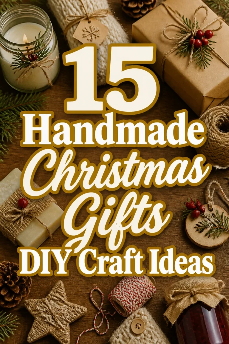 15 Handmade Christmas Gifts DIY Craft Ideas