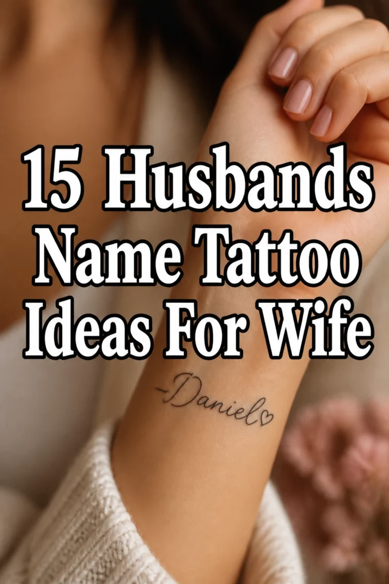 15 Husbands Name Tattoo Ideas For Wife