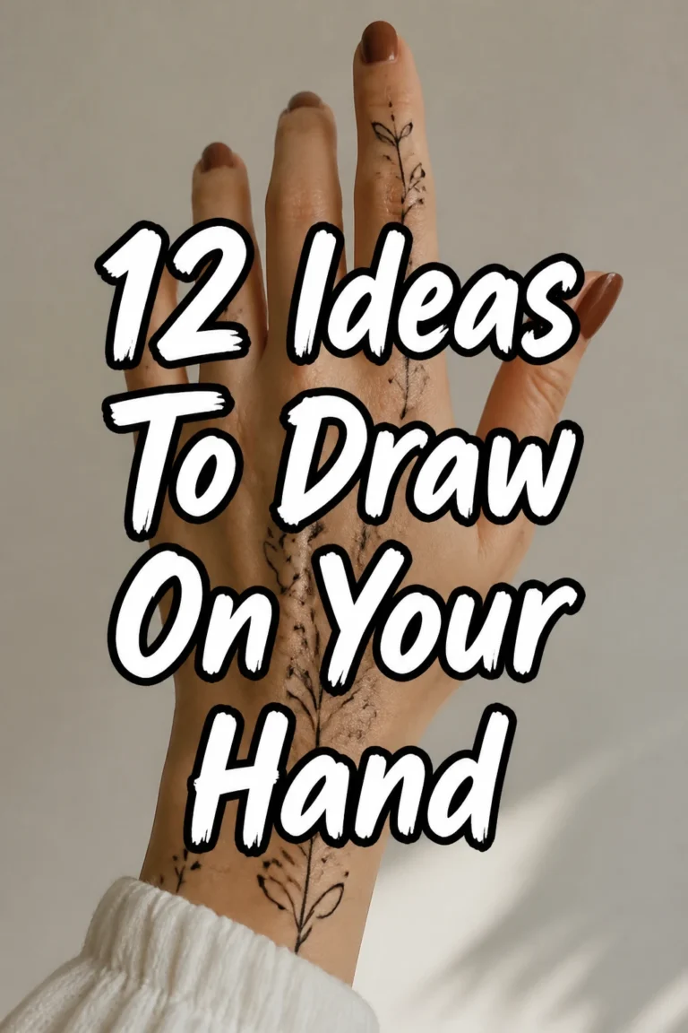 12 Ideas To Draw On Your Hand