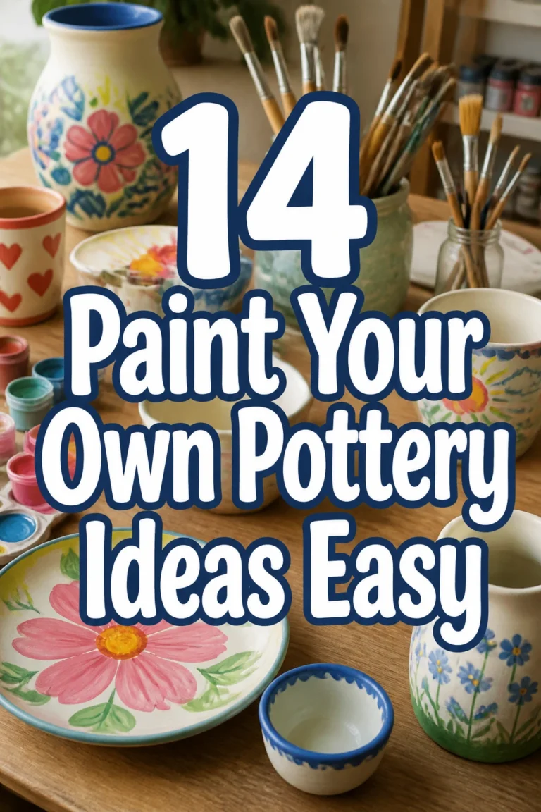 14 Paint Your Own Pottery Ideas Easy