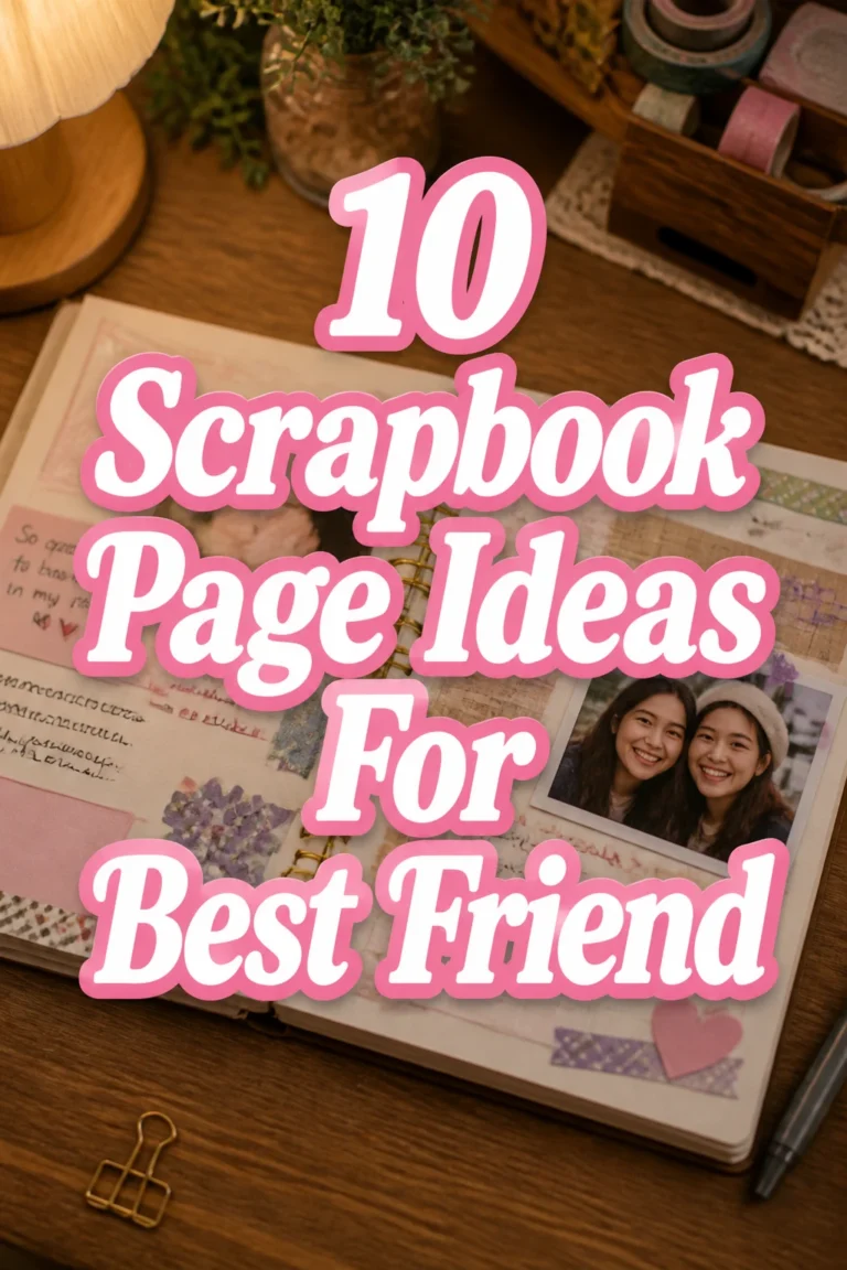 10 Scrapbook Page Ideas For Best Friend