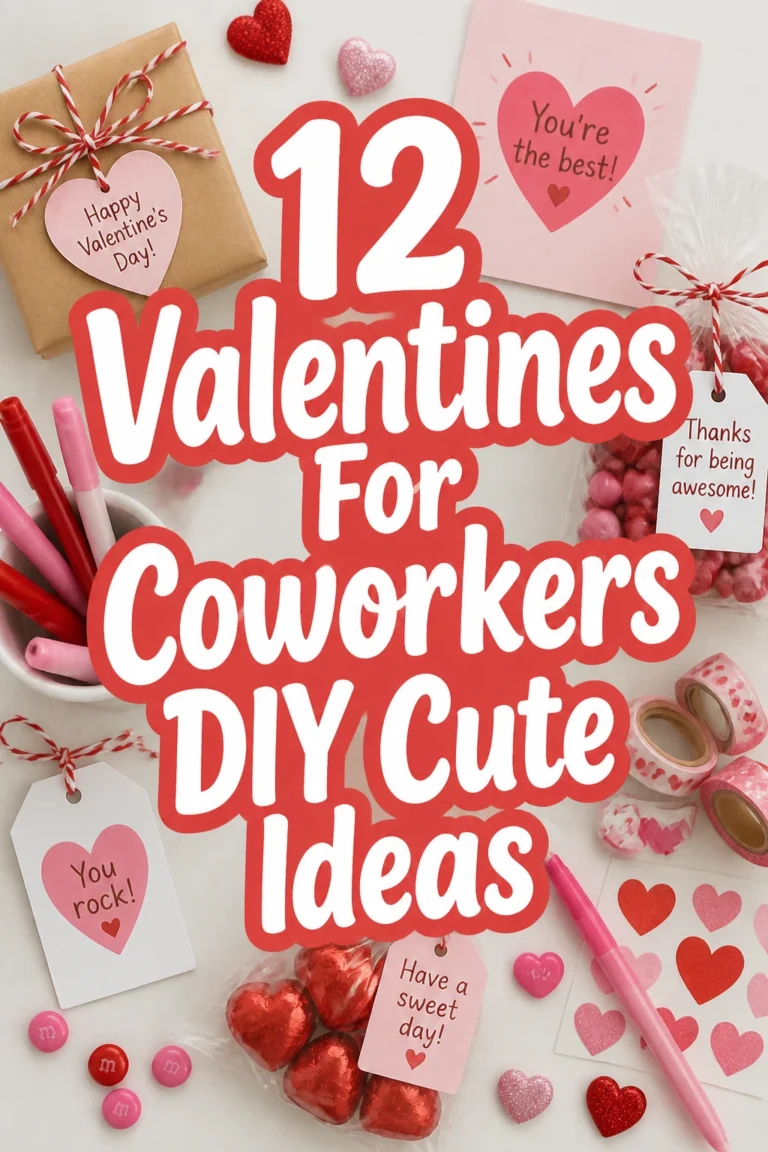 12 Valentines For Coworkers DIY Cute Ideas