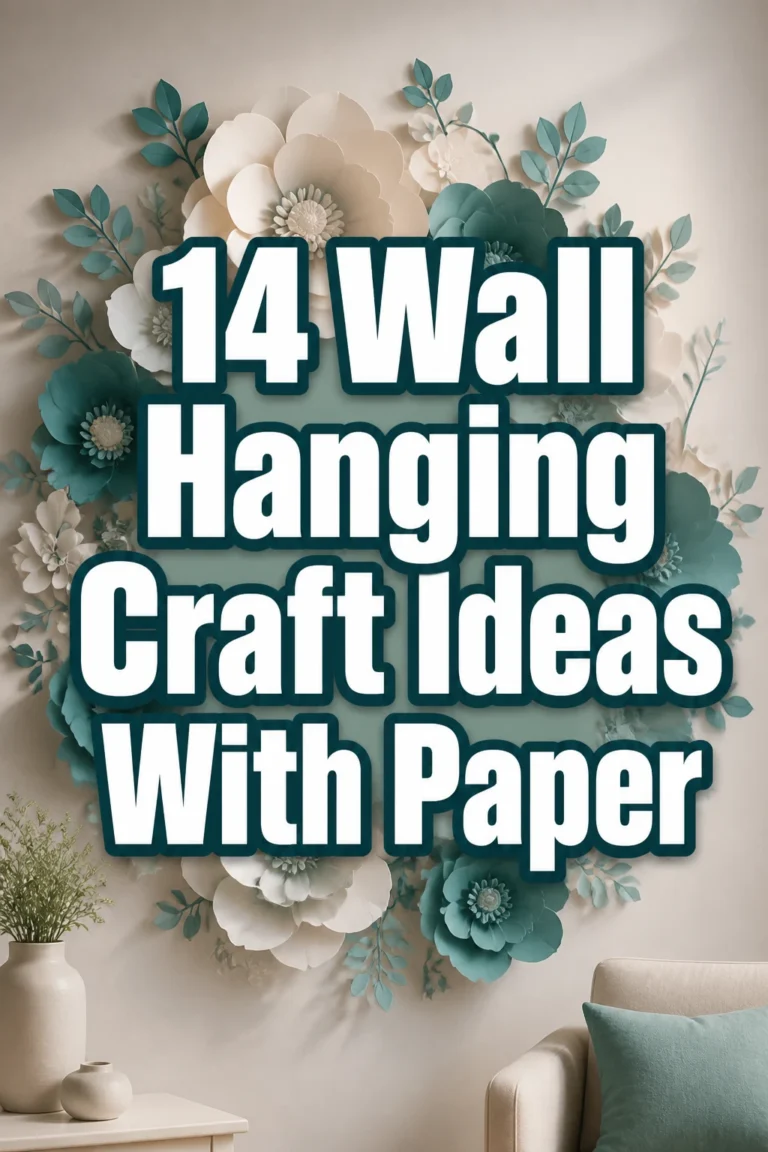 14 Wall Hanging Craft Ideas With Paper